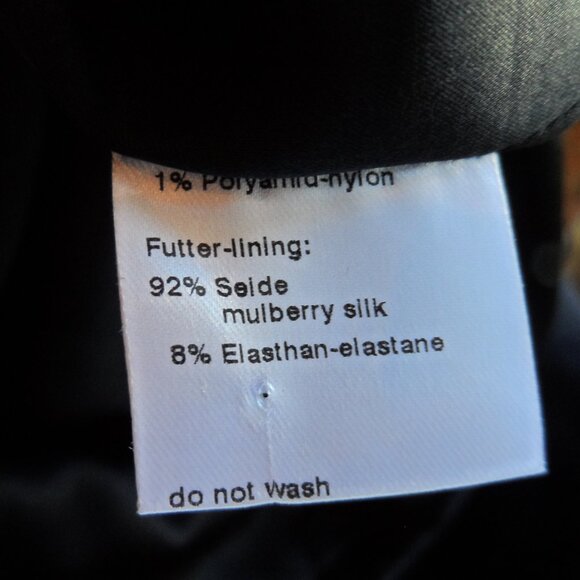 New Akris Navy Blue Wool-Blend V-Neck Sheath Dress Size US 10 - Picture 16 of 16